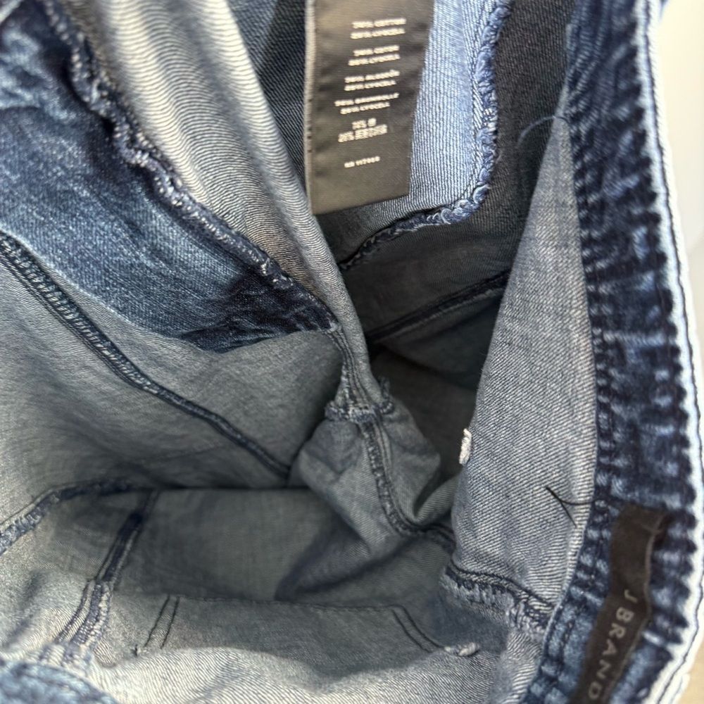 J BRAND Athena Cropped Paperbag Jeans Utility Cargo Blue Denim Pants Size 27 - Picture 15 of 15